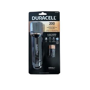 Duracell Black Flashlight 200 Lumen Floating LED